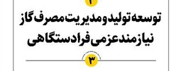 توسعه تولید و مدیریت مصرف گاز نیازمند عزمی فرادستگاهی