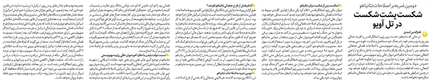 شکست پشت شکست در تل آویو