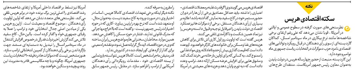 سکته اقتصادی هریس
