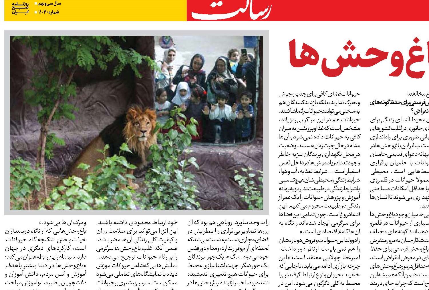 رنج ابدی حیوانات در باغ‌وحش‌ها