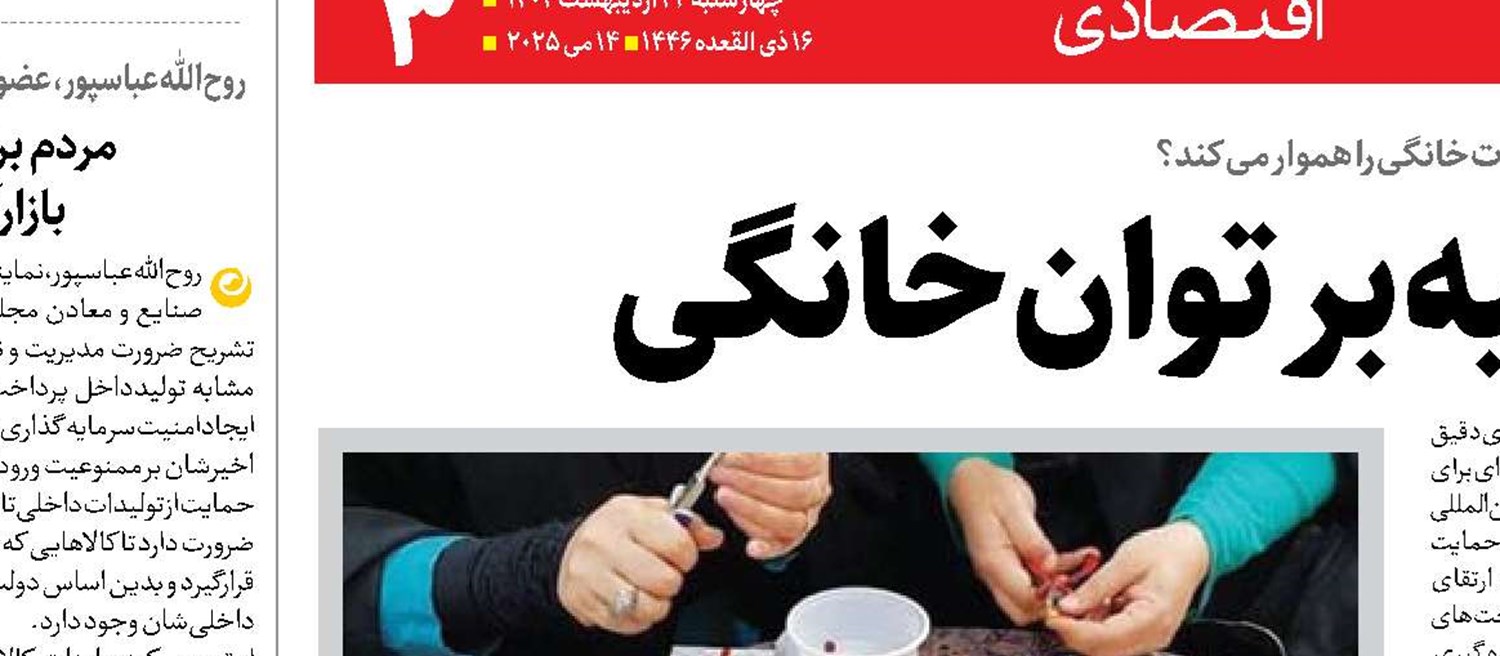اقتصاد پایدار با تکیه بر توان خانگی