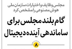 گام بلند مجلس برای  ساماندهی آینده دیجیتال
