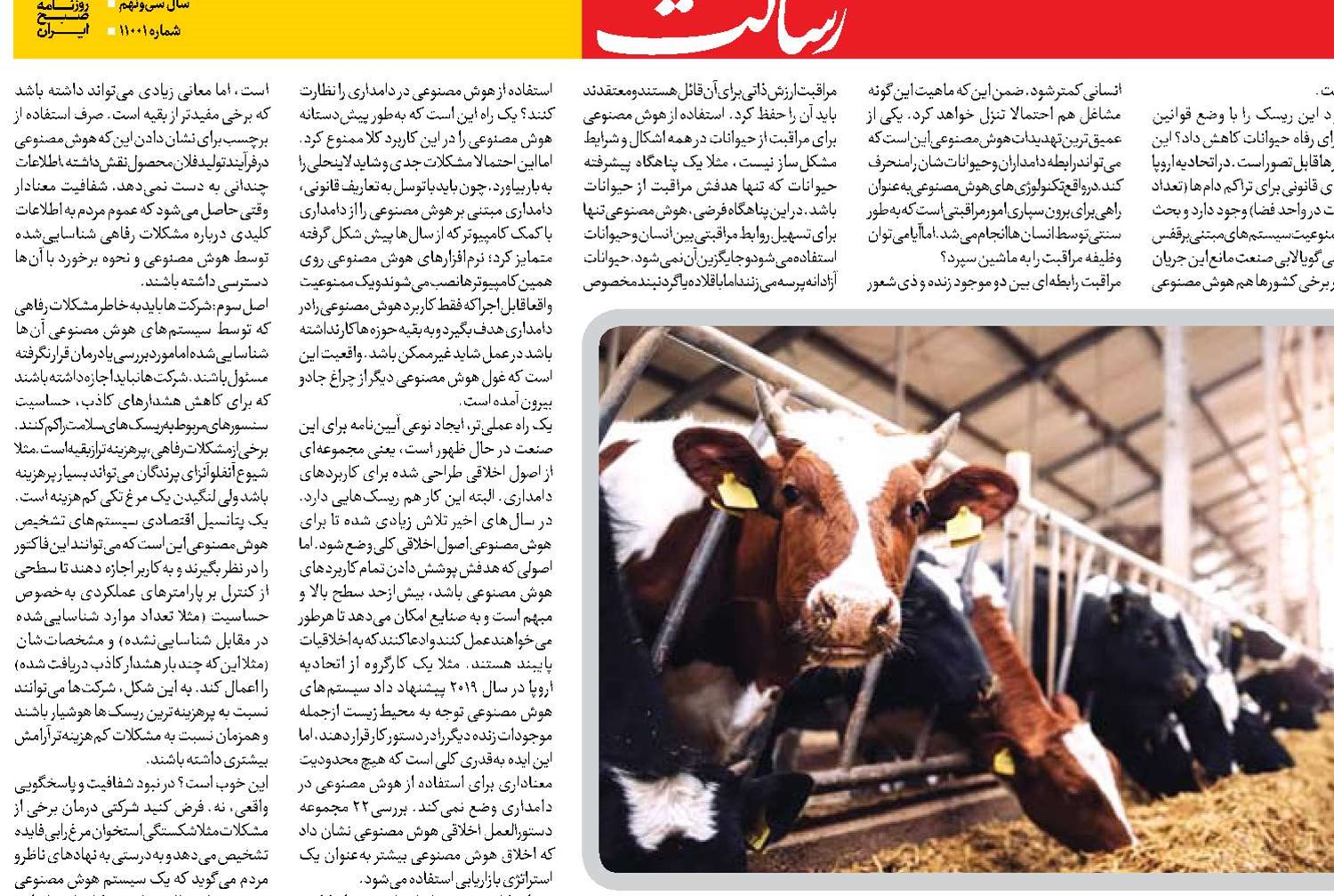 آینده دامداری با هوش مصنوعی