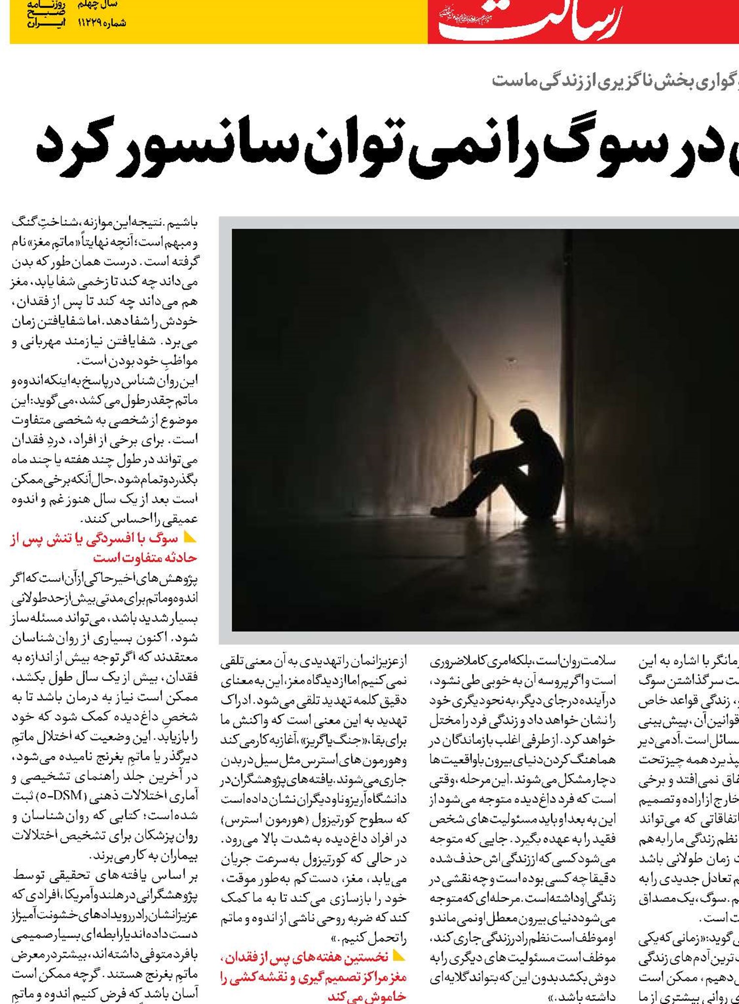  ایستگاه‌های تاب‌آوری در سوگ را نمی‌توان سانسور کرد