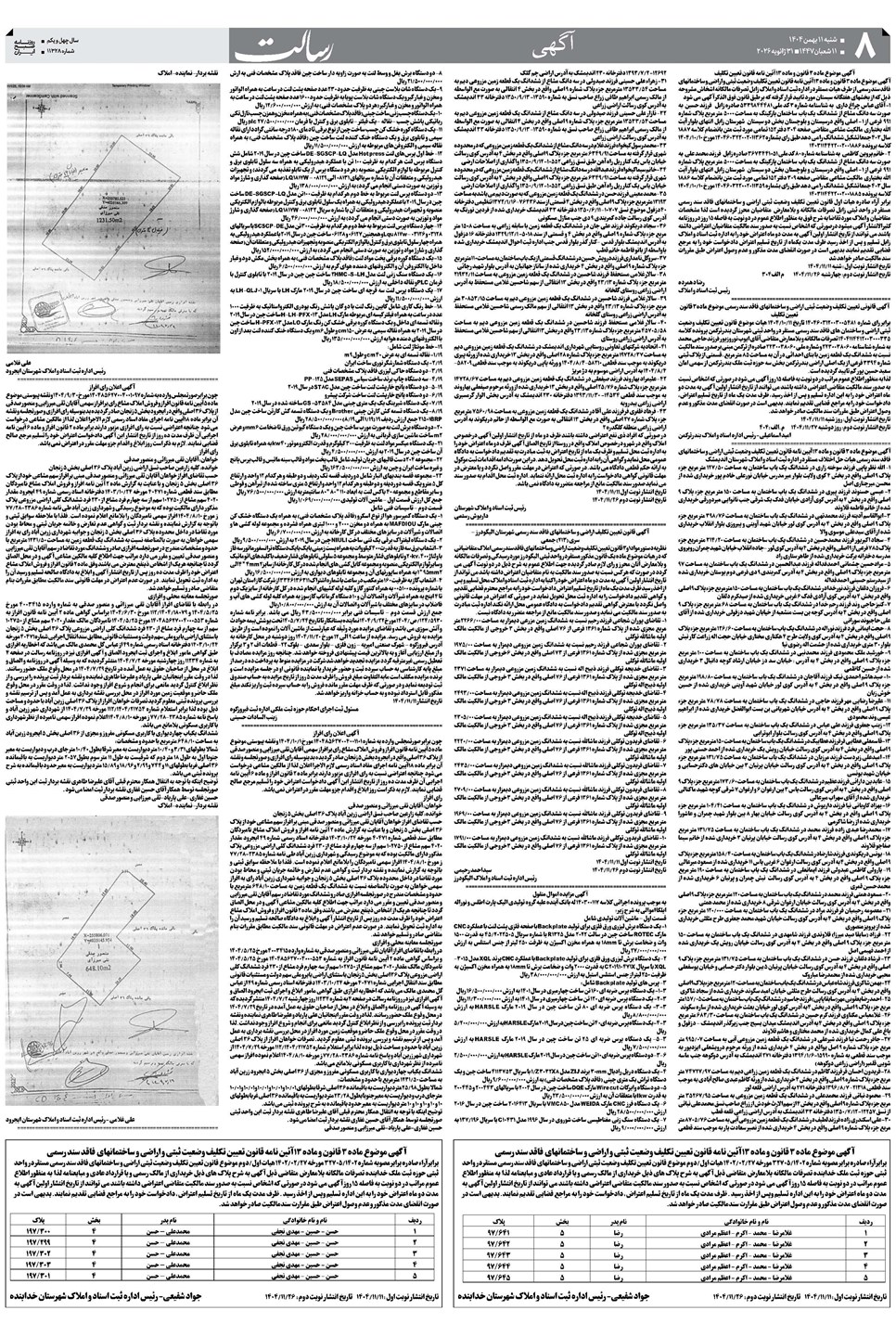 روزنامه تاریخ ۱۲ بهمن ۱۴۰۴